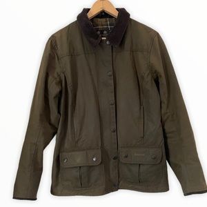 Barbour L1650 Utility Waxed Cotton Zip Up Jacket 8